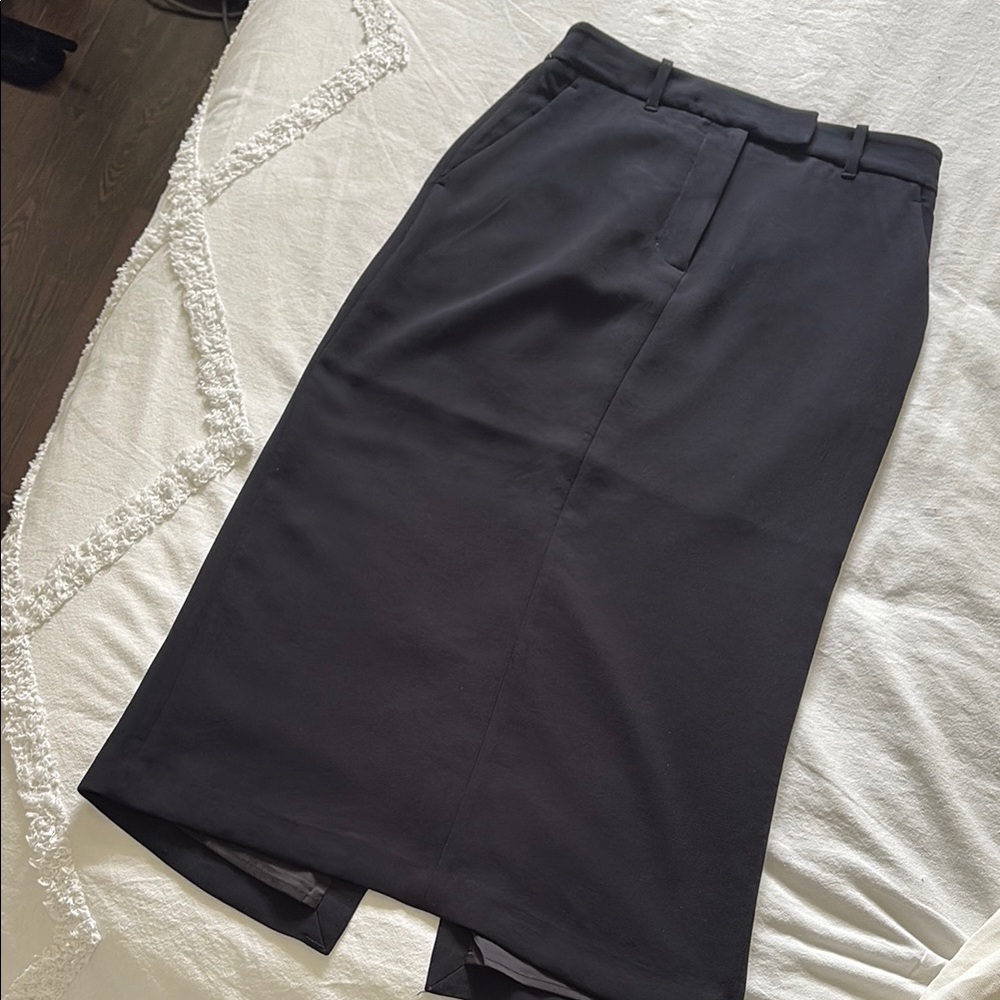 Wilfred black high waisted midi skirt Skirt